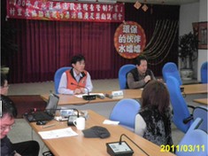 村里長協助通報污染通報推廣宣導說明會,主席發言照片